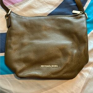 Michael Kors Olive Leather Shoulder Bag